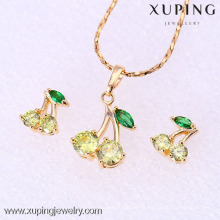 61858-Xuping Fashion Woman Jewlery engastado con oro de 18 quilates plateado